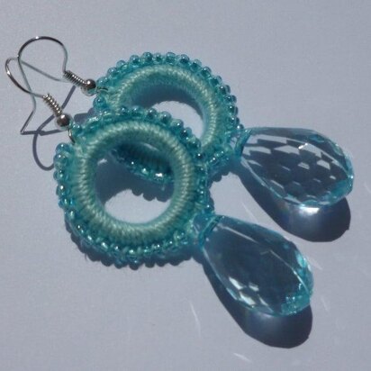 Crocheted Earrings SHIMMERING SPARKS