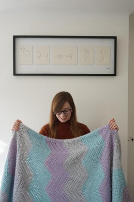 Chunky Zig-Zag Blanket