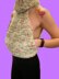 Cowl Neck Cropped Sweater Vest