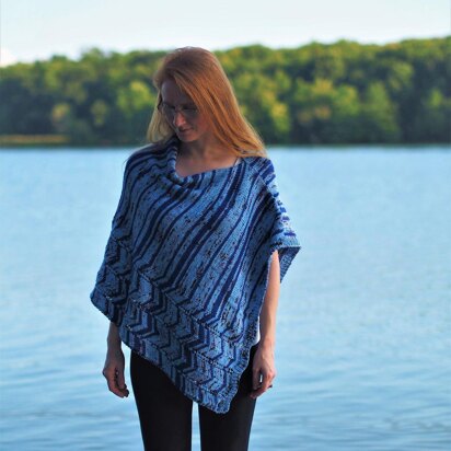 Ocean Current Poncho