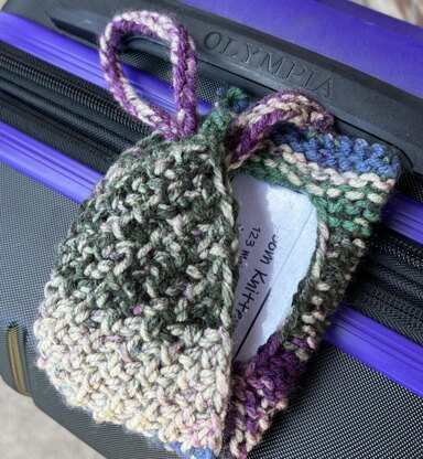 Luggage Tag -- a loom knit pattern