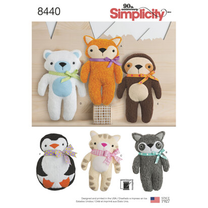 Simplicity Stuffed Craft 8440 - Paper Pattern, Size OS (ONE SIZE)