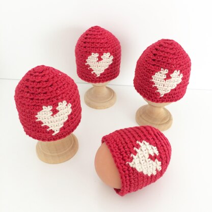 Valentine Egg Cosies