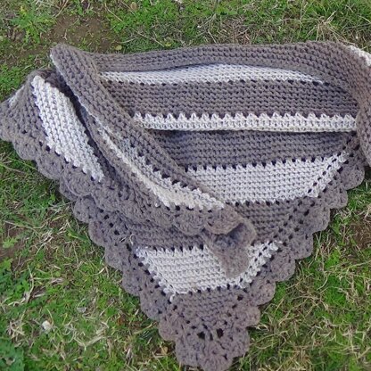 Elegant Striped Shawl