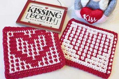 Heart Mosaic Hot Pads