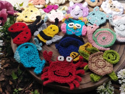 Animal Crochet Appliques