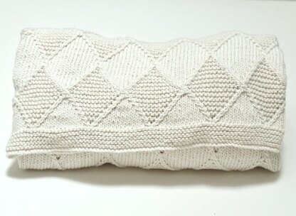 Diamond knit baby online blanket