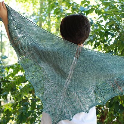 Falling Water Shawl