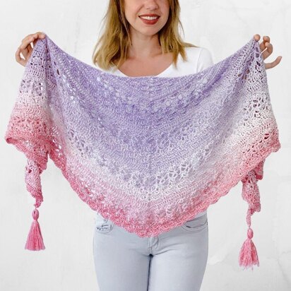 Flower Puff Shawl