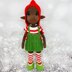 Christmas elf, crochet doll, amigurumi doll, Bella