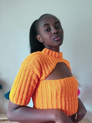Chamomile Ribbed crochet top