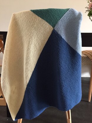 four points baby blanket (by Purl Soho)