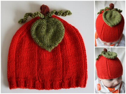 Pumpkin baby hat