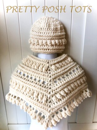 Rustic bobbles poncho