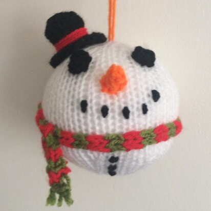 Snowman Christmas bauble