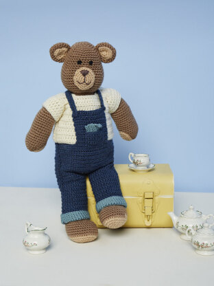 Crochet Bruno the Bear Toy in Stylecraft Special DK - 9669 - Downloadable PDF