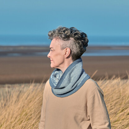 Coastal Marine Cowl in The Fibre Co. Road to China Light - Downloadable PDF