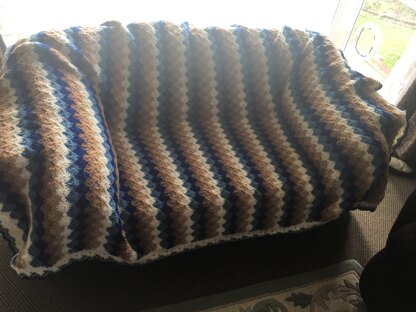 Agapantha cottage blanket