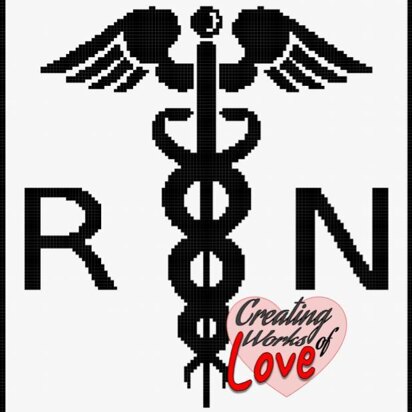 RN Medical Symbol Stitch Graph Graphgan