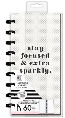 Happy Planner Half Sheet Notebook 9.5"X4.62" 60/Pkg - Glam Girl