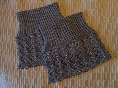 Beaded and Lacy Boot Cuffs