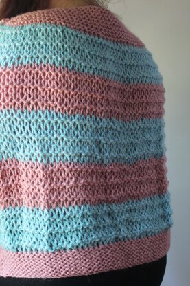 Knitted Pink and Blue Top