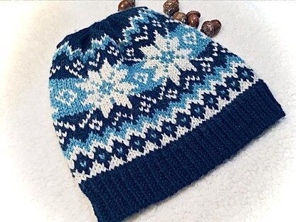 Graphic Selbu Knit Hat