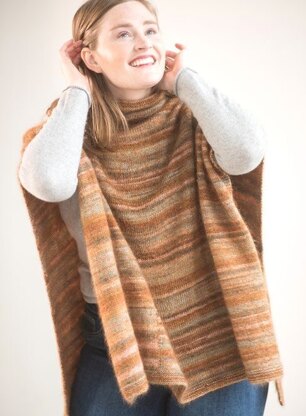 Elmira Poncho in Berroco Tiramisu - Downloadable PDF