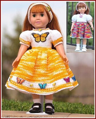 Becca Loves Butterflies for 18" Dolls