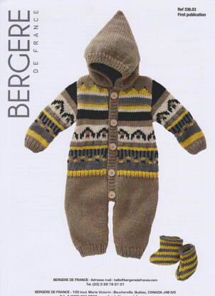 Sleepsuit & Bootees in Bergere de France Magic+ -33603