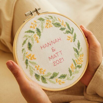 DMC Mindful Making: The Serene Leaves Cross Stitch Duo Kit