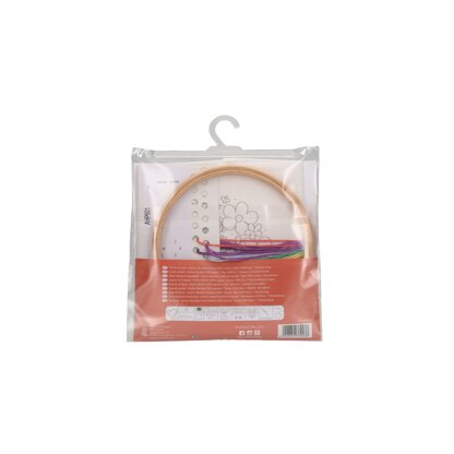 Anchor Starter Kits Happy Place Hoop Embroidery Kit - 15 x 15 cm