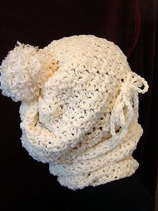 610 SLOUCHIE HAT AND COWL set, 5 yrs. to adult