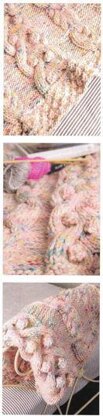 Chunky Cable and Bobbles Blanket