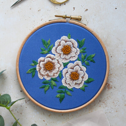 Neutral Florals - Downloadable Embroidery Pattern