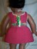 Scalloped Edge Dress Fits American Girl