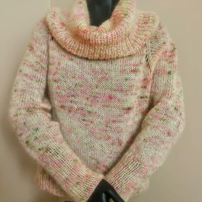 FUZZY SOFT sweater 419 pattern by Michelle Porter