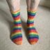 Ribby Rainbow Socks