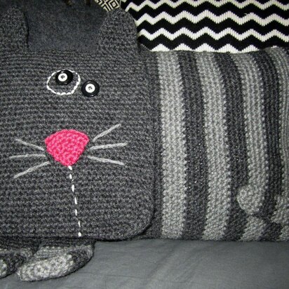 Stripey Cat Cushion