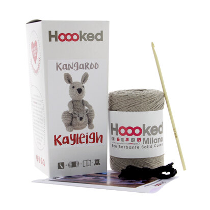 Hoooked DIY Crochet Kit Kayleigh Kangaroo Eco Barbante