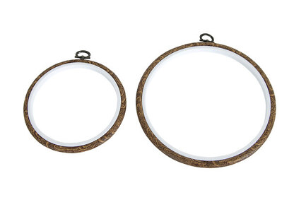 DMC Round Flexi Hoop 18cm / 7in - Wood