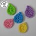 Rainbow Rain Cloud Applique/Embellishment Crochet * sky collection including free base square pattern