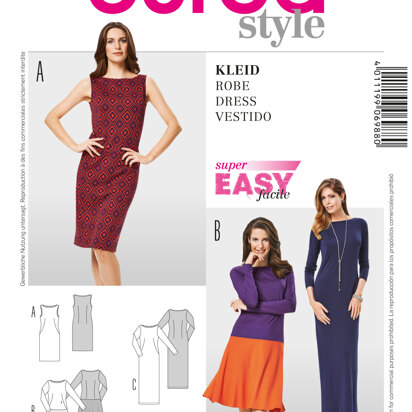 Burda Simplicity Burda Style Dress Sewing Pattern B6988 - Paper Pattern, Size 8-20 (34-46)