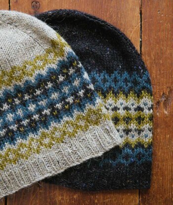 Churchmouse Studio Colorwork Cap in Rowan Felted Tweed PDF