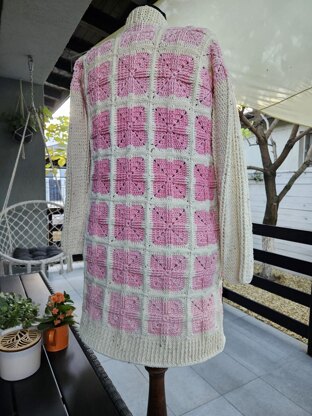 Cardigan with granny squares