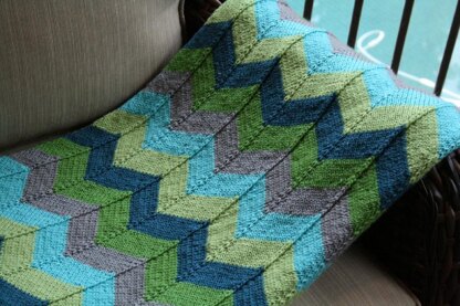 Chevron Baby Blanket and Chevron Throw