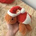 Christmas candy turtle crochet pattern, PDF, amigurumi peppermint candy turtle tutorial