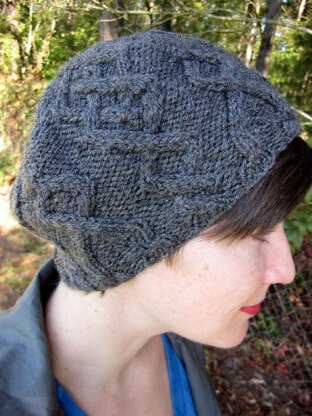 Argyle Cabled Beret