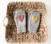 Fingerless gloves with heart