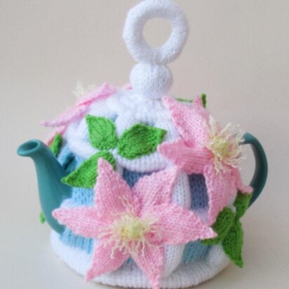 Floral Clematis Birdcage Tea Cosy